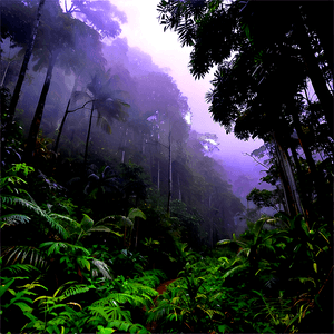 Misty Rainforest Trek PNG cly73 PNG