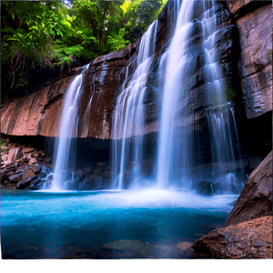 Misty Waterfall Oasis PNG 38 PNG