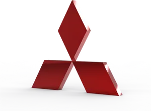 Mitsubishi Logo3 D Rendering PNG Image