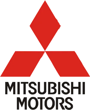 Mitsubishi Motors Logo Red Diamonds PNG Image