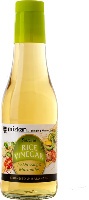 Mizkan Seasoned Rice Vinegar Bottle PNG Image