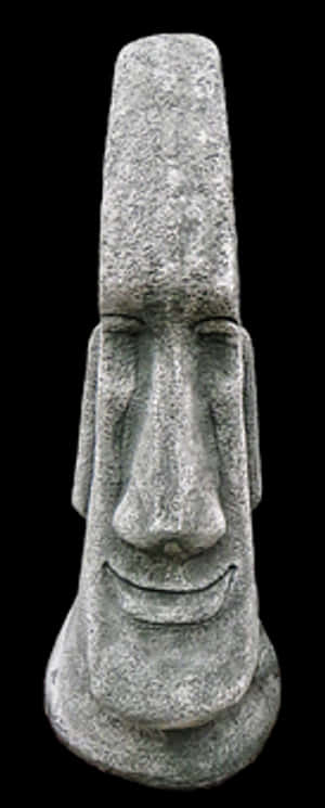 Moai Statue Head PNG image with transparent background
