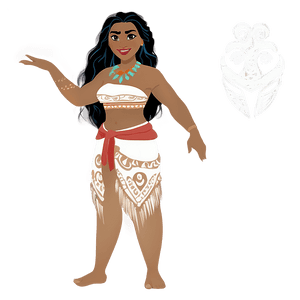 Moana and Ocean Spirit PNG fse PNG image with transparent background