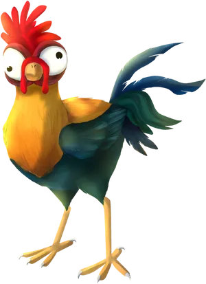 Moana Animated Chicken Character PNG Image