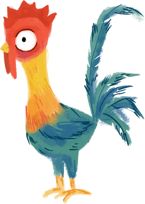 Moana Animated Rooster Heihei PNG Image