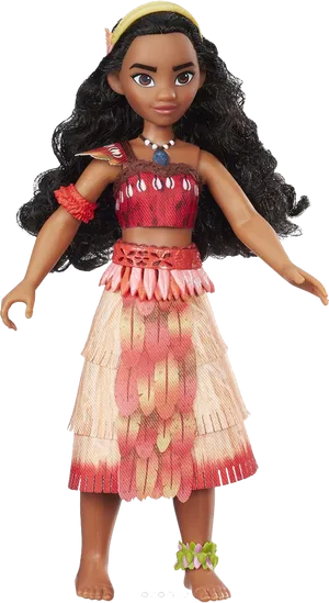 Moana Character Doll PNG Image