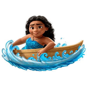 Moana Wave Riding PNG ies PNG image with transparent background
