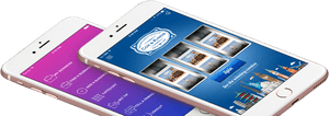 Mobile App Design Showcase PNG image with transparent background
