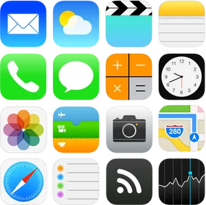 Mobile_ App_ Icons_ Vector_ Set PNG Image