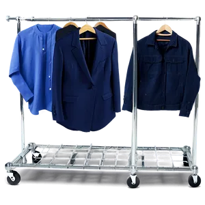 Mobile Clothes Rack Png Erp44 PNG Image