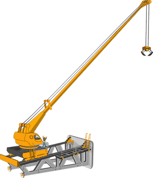 Crane, Machine, Heavy Equipment, Building Construction - Crane Excavator, HD Png Download PNG with transparent background