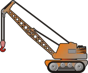 Mobile Crane Illustration.png PNG Image