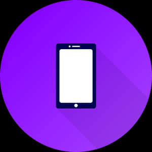 Mobile Device Icon Purple Background PNG image with transparent background