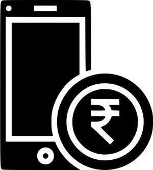 Mobile Payment Indian Rupee Symbol PNG Image