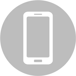 Mobile Phone Icon Graphic PNG Image