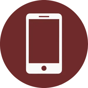 Mobile Phone Icon Simple PNG Image