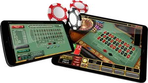 Mobile Roulette Gaming Experience PNG Image