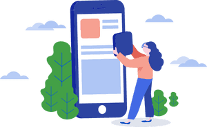 Mobile App Illustration, HD Png Download PNG image with transparent background