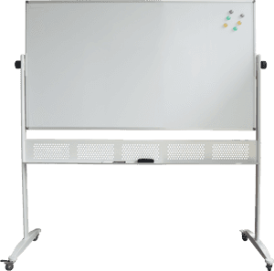 Mobile Whiteboardon Wheels PNG