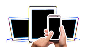 Mobileand Tablets Technology Concept PNG image with transparent background