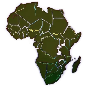 Modern Africa Outline Png Sft57 PNG Image