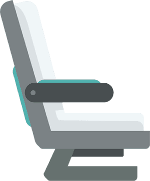 Aircraft Flat Seats Transprent - Airplane Seat Illustration Png, Transparent Png PNG image with transparent background