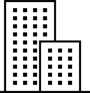 Modern Apartment Building Exterior PNG image with transparent background