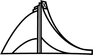 Modern Architectural Bridge Design PNG image with transparent background