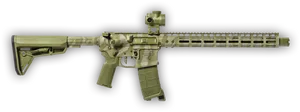 Modern_ Assault_ Rifle_ Isolated PNG Image