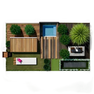 Modern Backyard Design Png Aqs PNG Image