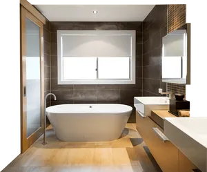 Modern Bathroom Interior Design PNG Image