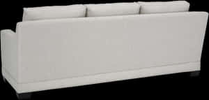 Modern Beige Sofa Design PNG image with transparent background