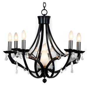 Modern Black Chandelier Png Xfj PNG Image