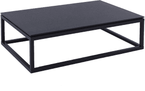 Modern Table Png Image - Black Rectangle Coffee Table, Transparent Png PNG