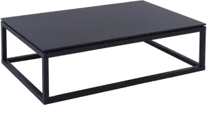 Modern Black Coffee Table.png PNG Image