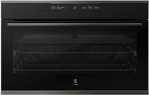 Modern Black Electric Oven PNG Image