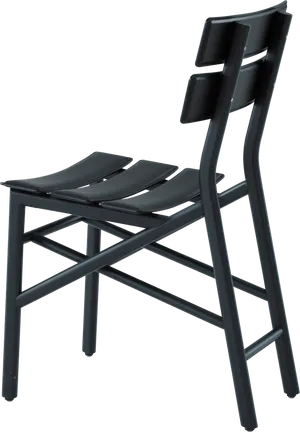 Modern Black High Chair PNG Image