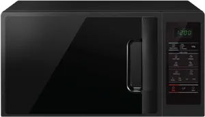 Modern Black Microwave Oven PNG Image