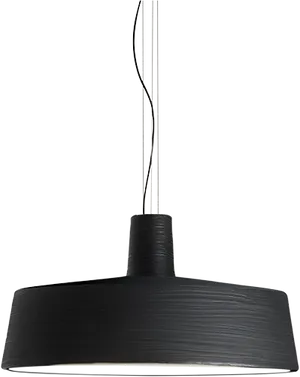 Modern Black Pendant Light PNG Image