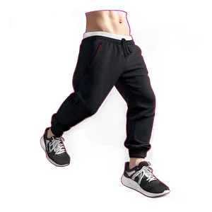 Modern Black Sweatpants Png Ynb56 PNG Image