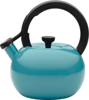 Modern Blue Stovetop Kettle PNG Image