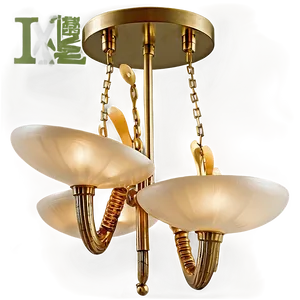 Modern Brass Chandelier Png 9 PNG Image