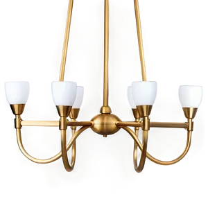 Modern Brass Chandelier Png Ssn21 PNG Image