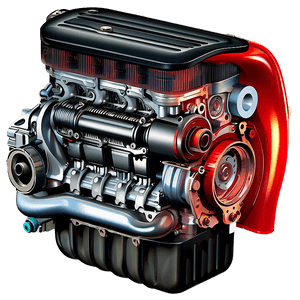 Modern Car Engine Cutaway PNG 78 PNG