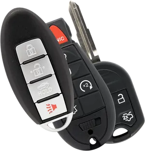 Modern Car Key Fobs PNG Image