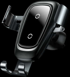 2in1 Wireless Charging Metal Gravity Baseus Phone Holder - Baseus Car Mount Wireless Charger, HD Png Download PNG image with transparent background