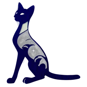 Modern Cat Silhouette Png Duw PNG Image