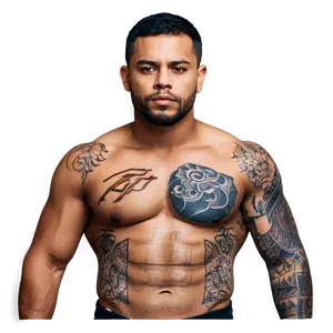 Modern Chest Tattoo Styles Png Kmn PNG Image