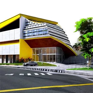 Modern City Street Architecture Png Pnu78 PNG Image