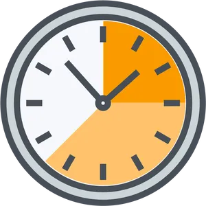 Modern Clock Icon PNG Image